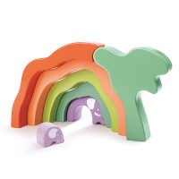 Hape Safari Elephant Stacking Blocks Hape Safari Elephant Stacking Blocks