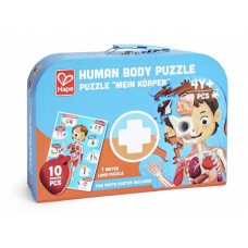 Hape Дървен пъзел Човешко тяло, 60 части
