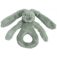 Happy Horse плюшена играчка - дрънкалка зайчето Richie 19 см, зелено