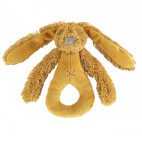 Happy Horse плюшена играчка - дрънкалка зайчето Richie 18 см, охра