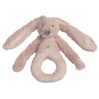 Happy Horse плюшена играчка - дрънкалка зайчето Richie 19 см, old pink