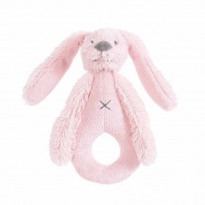 Happy Horse плюшена играчка - дрънкалка зайчето Richie розово 19 см