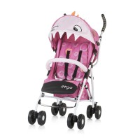 Chipolino Ergo Baby Stroller, pink baby dragon