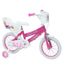 Huffy Детски велосипед с помощни колела Princess, 14 инча