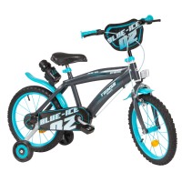 Toimsa Детски велосипед с помощни колела Blue Ice, 16 инча