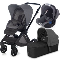 Jane Baby stroller Muum Micro Koos I-size Jet Black 3 in 1 Jane Baby stroller Muum Micro Koos I-size Jet Black 3 in 1