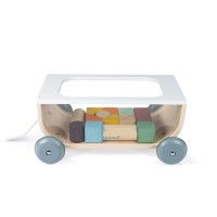 Janod Sweet Cocoon Cart With Blocks Janod Sweet Cocoon Cart With Blocks