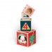 Janod Пирамида от 6 кубчета, бебета животни