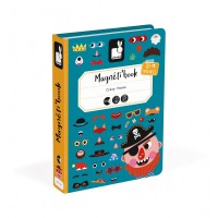 Janod Magnetic book Funny faces for a boy