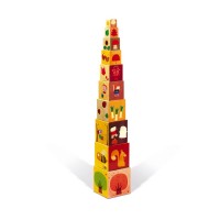 Janod 4 Seasons Square Stacking Pyramid Janod 4 Seasons Square Stacking Pyramid