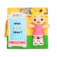 Jollybaby Educational soft book What to wear?