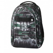 Kaos School Backpack 2 in 1 Dark Wood
