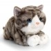 Keel Toys Плюшена играчка легнало Коте 32 см, сиво