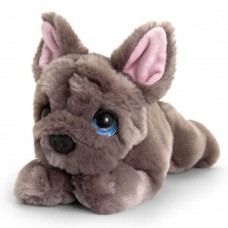 Keel Toys Плюшено легнало куче Френски булдог 25 см