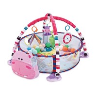 Kikka Boo Baby Mat and Activity Gym with 30 Balls, Hippo