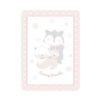 Kikka Boo Baby blanket Funny Friends 80/110, pink