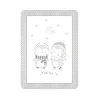 Kikka Boo Baby blanket Love Pingus 80/110, grey