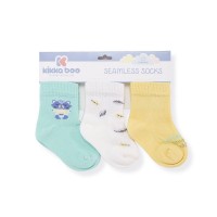 Kikka Boo Seamless Socks 6-12 m, Cat lovely day , 3 pcs. blue
