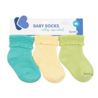 Kikka Boo Бебешки памучни термо чорапи 3 броя 0-6м, мента