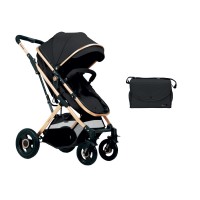 Kikka Boo Бебешка комбинирана количка 2 в 1 с трансформираща седалка Scarlett, black