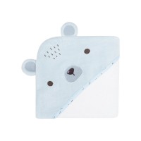 Kikka Boo Bear with me Hooded Towel 90/90 cm, blue Kikka Boo Bear with me Hooded Towel 90/90 cm, blue