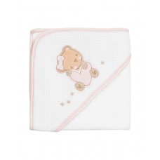 Kikka Boo Hooded Towel 90/90 cm Dream Big, pink