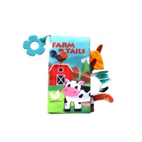 Kikka Boo Образователна мека книжка с чесалка, Farm tails Kikka Boo Образователна мека книжка с чесалка, Farm tails