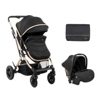 Kikka Boo Kaia 3 in 1 Baby Stroller, black Kikka Boo Kaia 3 in 1 Baby Stroller, black