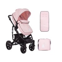 Kikka Boo Beloved  Baby Stroller, 2 in 1 Light Pink