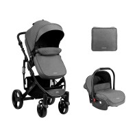 Kikka Boo Бебешка количка Beloved 3 в 1, Dark Grey