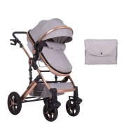 Kikka Boo Darling Baby Stroller, 2 in 1 Light Grey