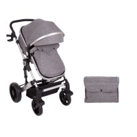 Kikka Boo Darling Baby Stroller, 2 in 1 Dark Grey