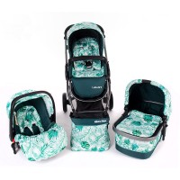Kikkaboo Baby stroller 3 in 1 Leilani All in one Leaves Kikkaboo Baby stroller 3 in 1 Leilani All in one Leaves