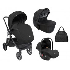 Kikka Boo Stroller 3 in 1 with Carry cot Gianni, black
