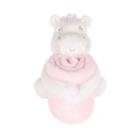 Kikka Boo Бебешко одеяло с играчка Hippo