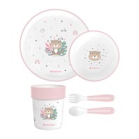 Kikka Boo Baby Dish Set Savanna, pink Kikka Boo Baby Dish Set Savanna, pink
