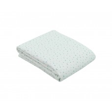 Kikka Boo Лятно одеяло от муселин двупластово 100х100 см, Dots Blue