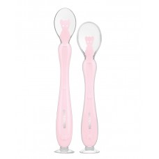 Kikka Boo Silicone spoons 2 pcs., pink