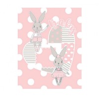 Kikka Boo Бебешко одеяло Rabbit розово 110*140 cm 