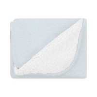 Kikka Boo Плетено памучно одеяло с шерпа Dream Big, синьо