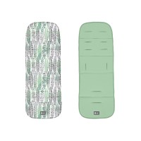 Kikka Boo Подложка за количка Leaves, мента Kikka Boo Подложка за количка Leaves, мента