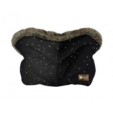 Kikka Boo Stroller Handmuff Luxury Fur, confetti black