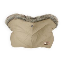 Kikka Boo Ръкавица за количка Luxury Fur, бежова