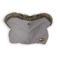 Kikka Boo Stroller Handmuff Luxury Fur Grey