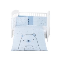 Kikka Boo Baby 6-elements Bedding Set Bear with me 70/140, blue Kikka Boo Baby 6-elements Bedding Set Bear with me 70/140, blue
