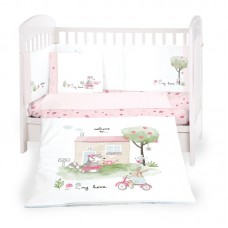 Kikka Boo Бебешки спален комплект от 6 части My Home 70/140 см