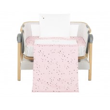 Kikka Boo 3-elements Mini Bedding Set Bear with me, pink