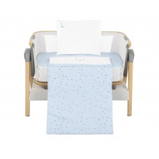 Kikka Boo Бебешки спален комплект за мини-кошара от 3 части Bear with me