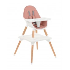 Kikka Boo Детски стол за хранене Multi 3 в 1 Pink