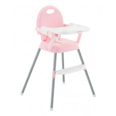 Kikka Boo Детски стол за хранене 3 в 1 Spoony, розов